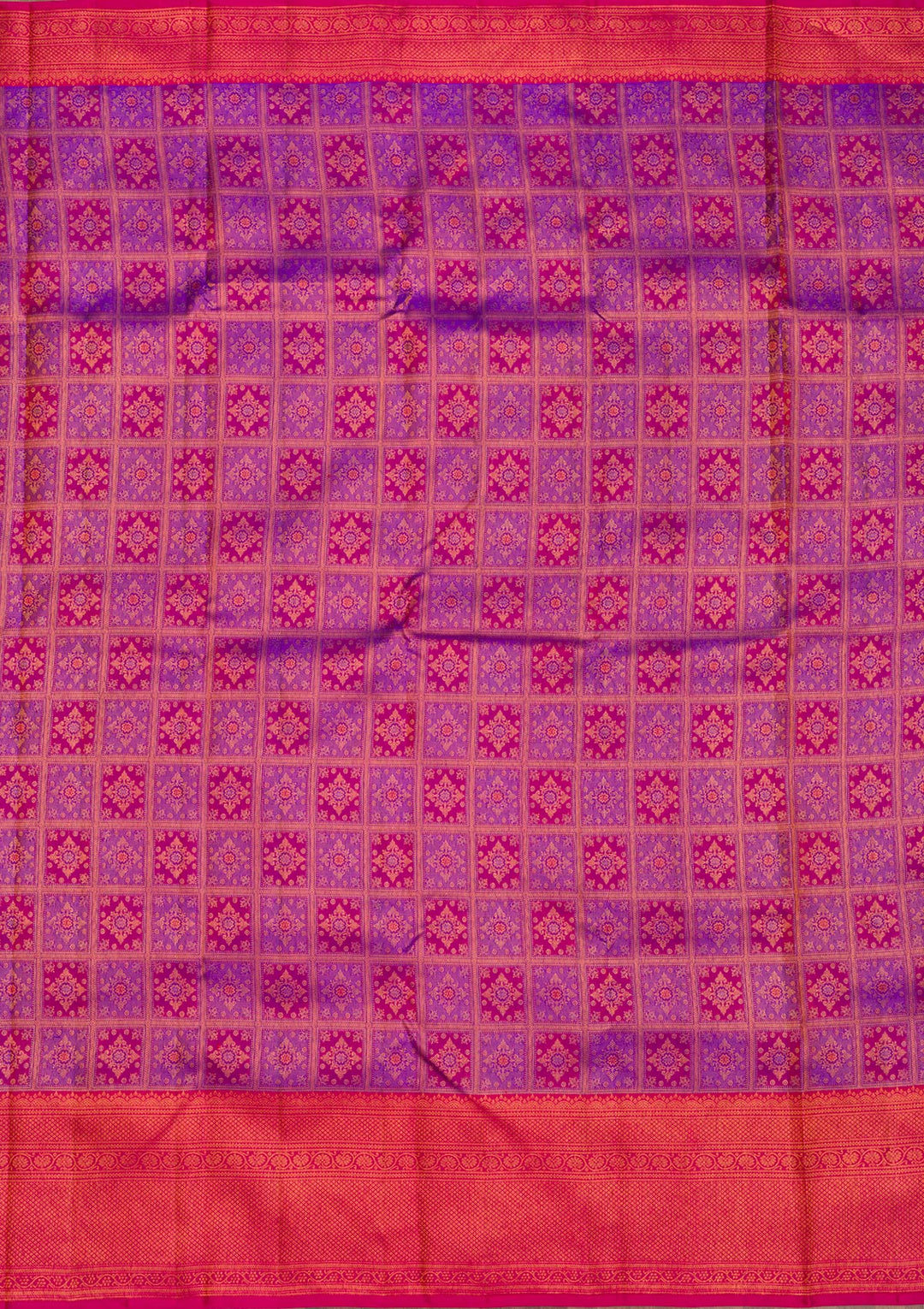 Purple Zariwork Pure Silk Saree