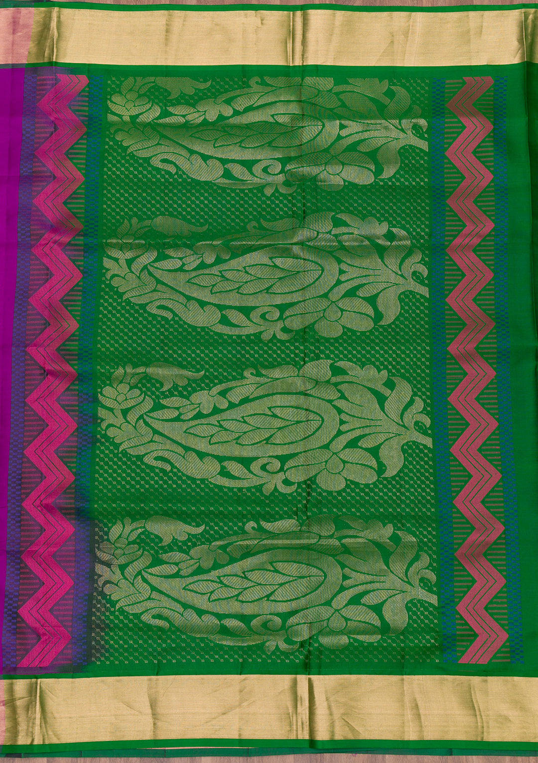 Purple Zariwork Pure Silk Saree
