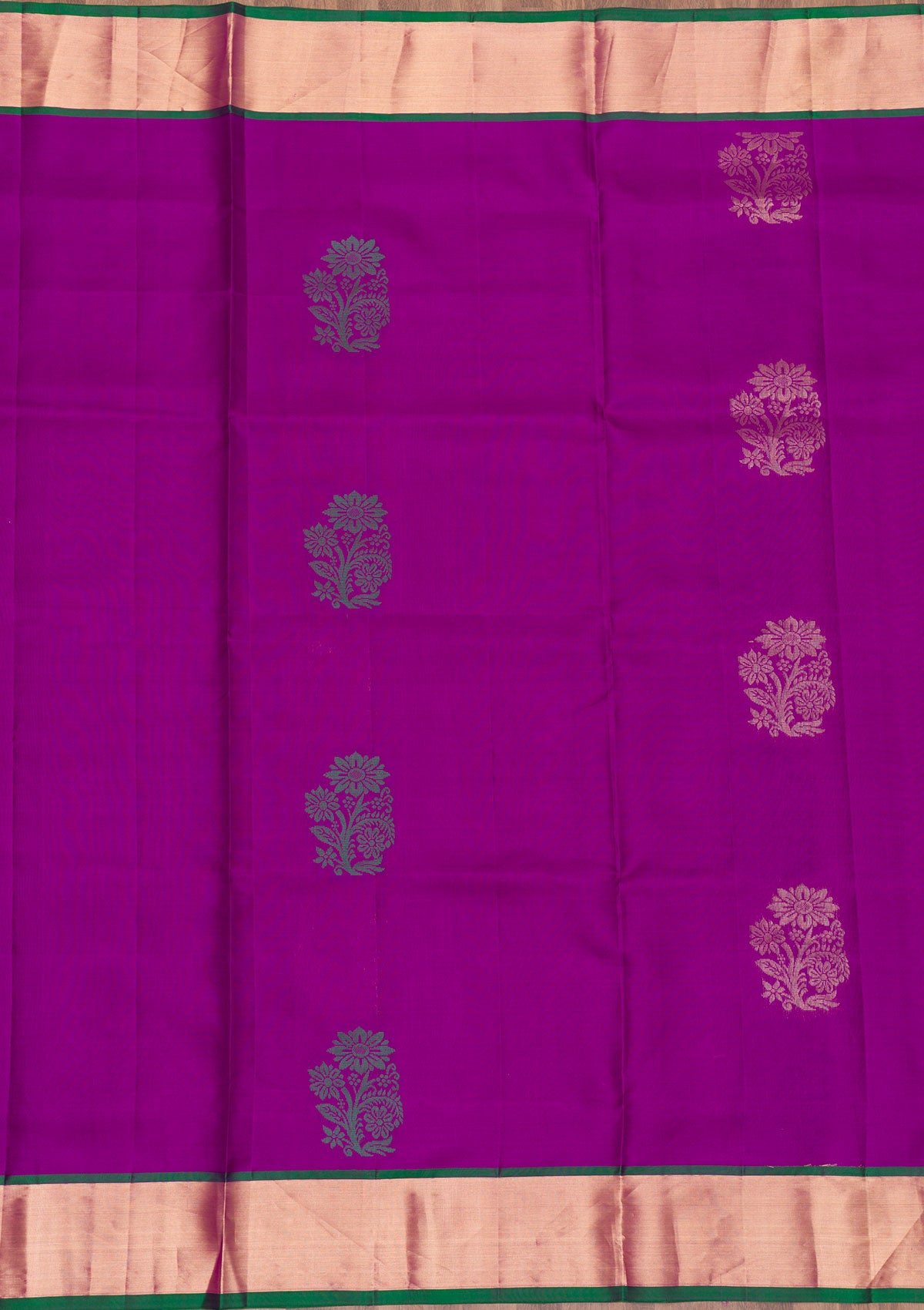 Purple Zariwork Pure Silk Saree