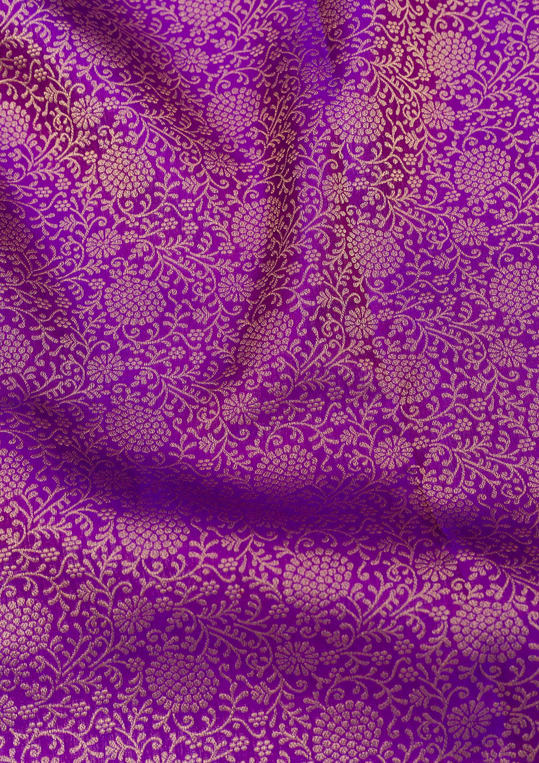Purple Zariwork Kanjivaram Pure Silk Saree