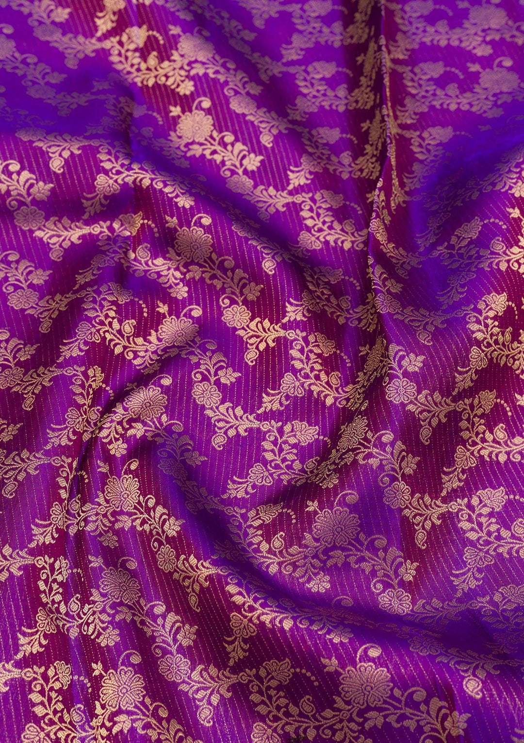 Purple Zariwork Pure Silk Saree