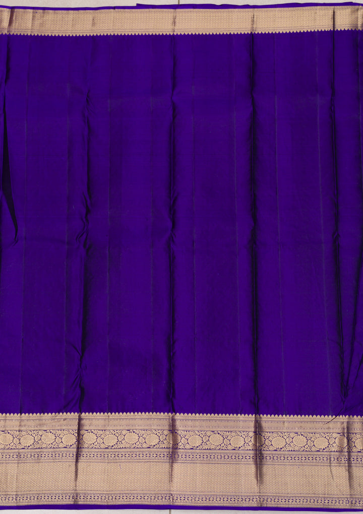 Purple Zariwork Banarasi Pure Silk Saree
