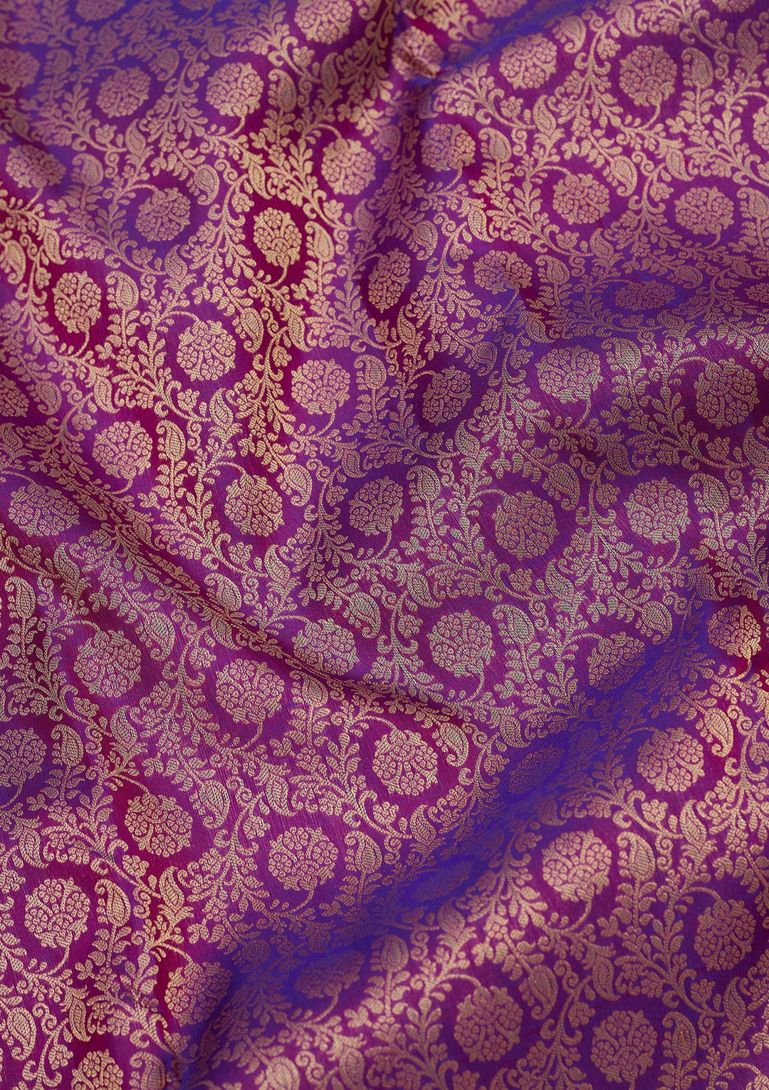 Purple Zariwork Pure Silk Saree