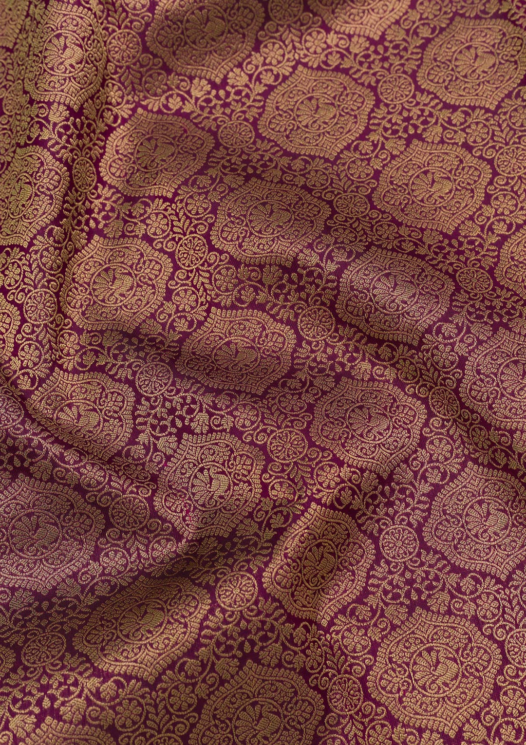 Purple Zariwork Pure Silk Saree