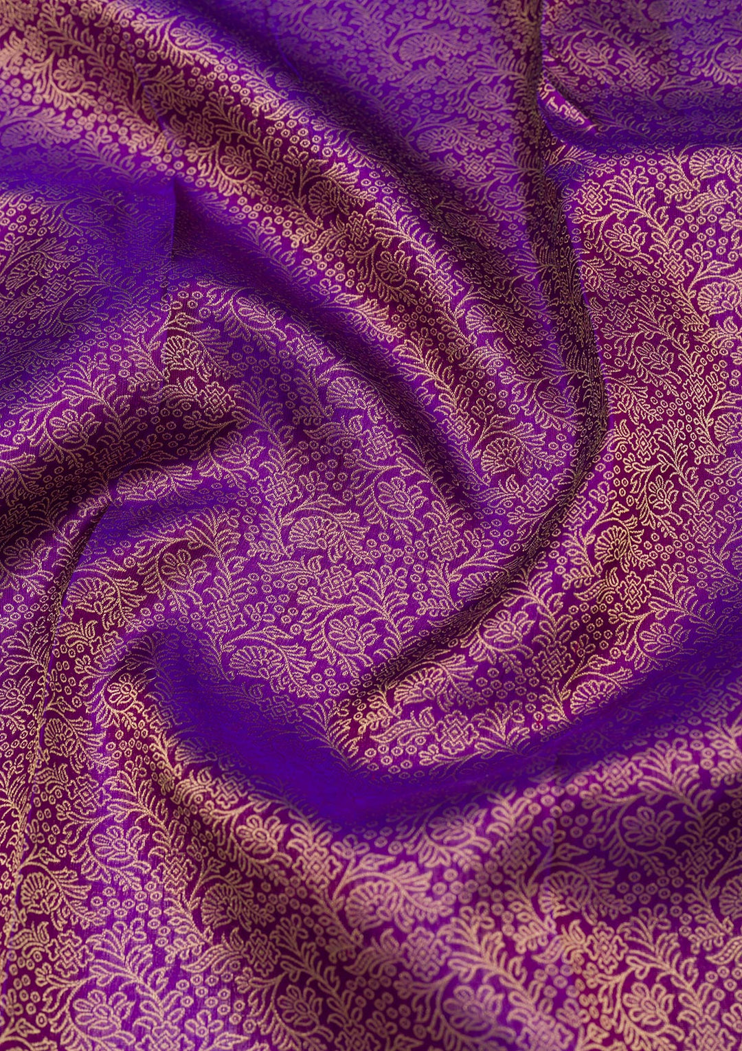 Purple Zariwork Kanjivaram Pure Silk Saree