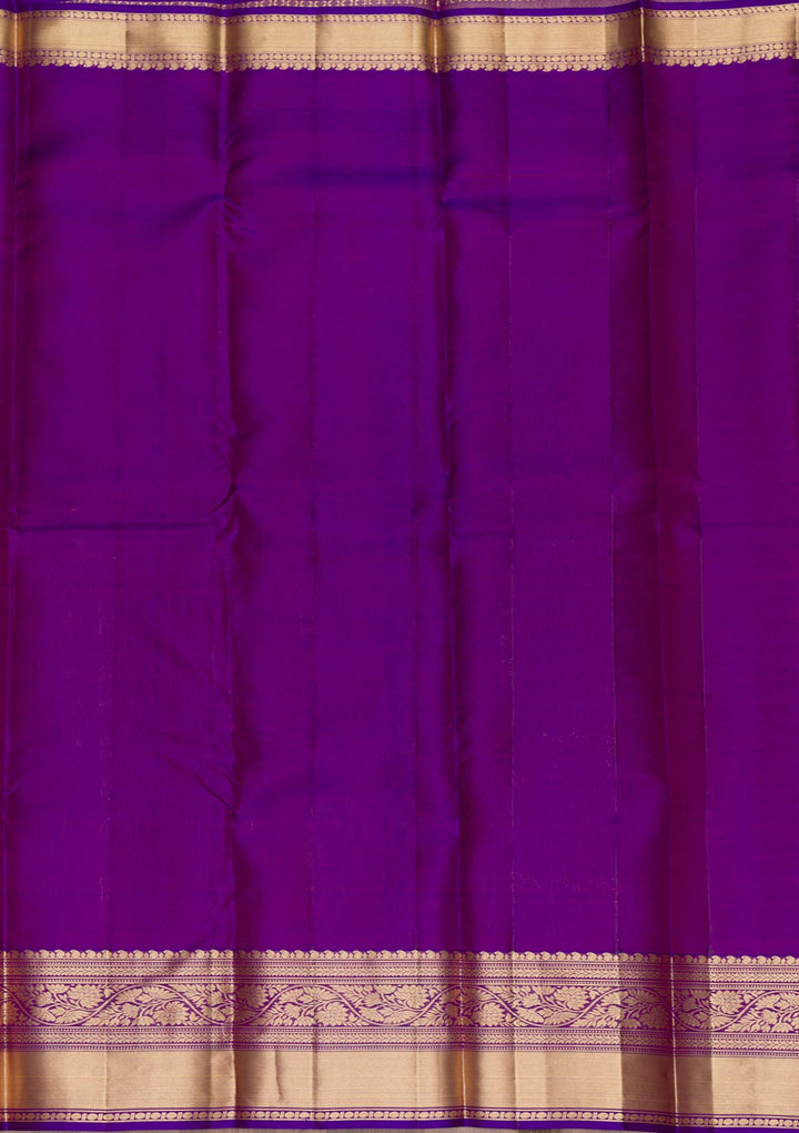 Purple Zariwork Kanjivaram Pure Silk Saree