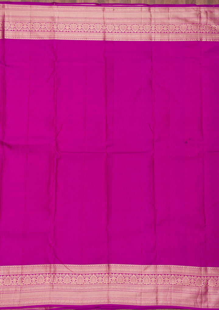 Purple Zariwork Pure Silk Saree
