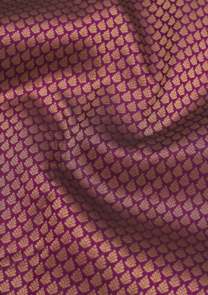 Purple Zariwork Pure Silk Saree