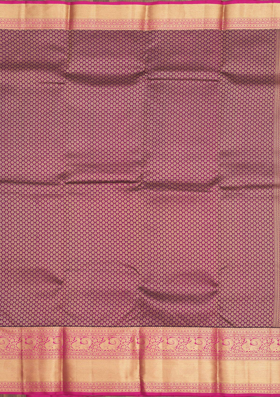 Purple Zariwork Pure Silk Saree