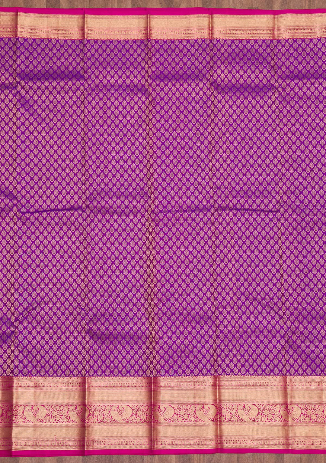 Purple Zariwork Pure Silk Saree