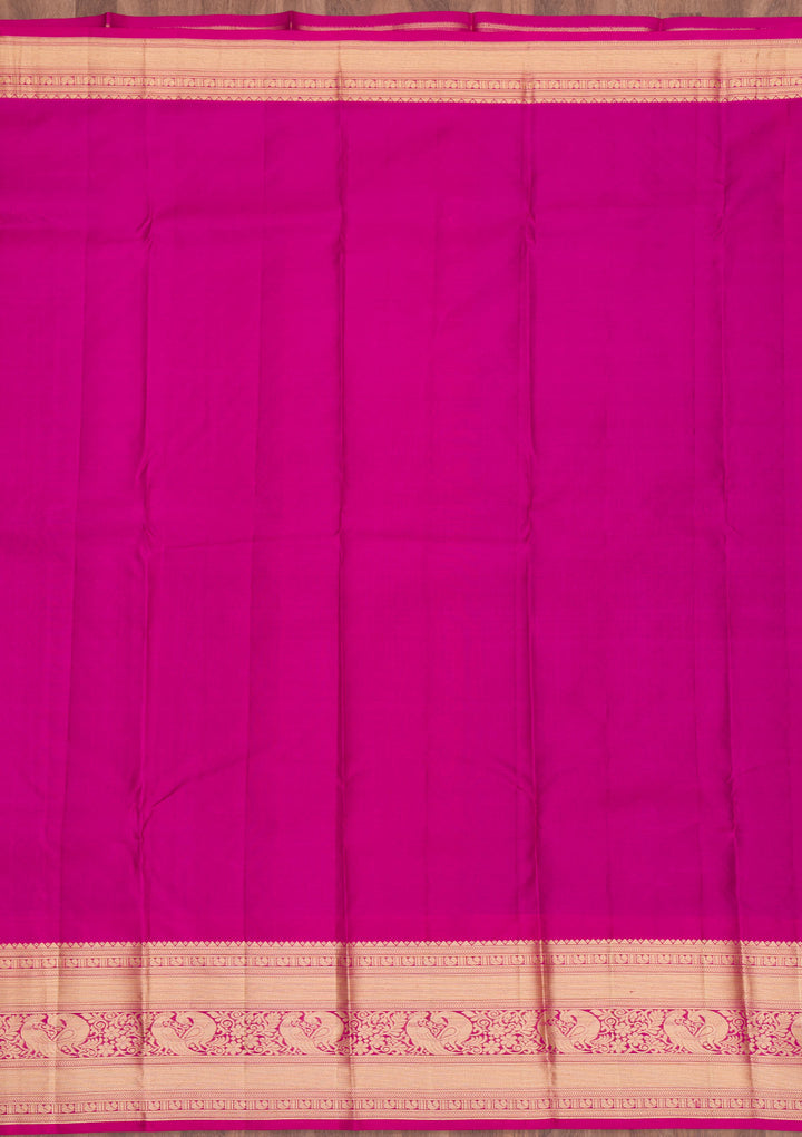 Purple Zariwork Pure Silk Saree