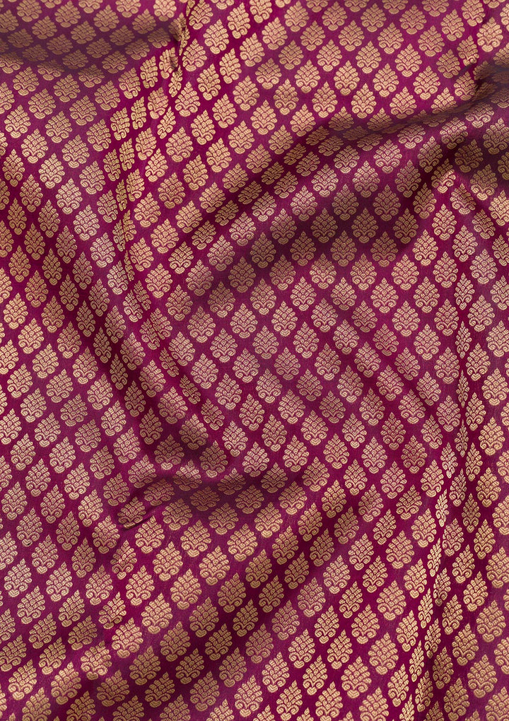 Purple Zariwork Banarasi Pure Silk Saree