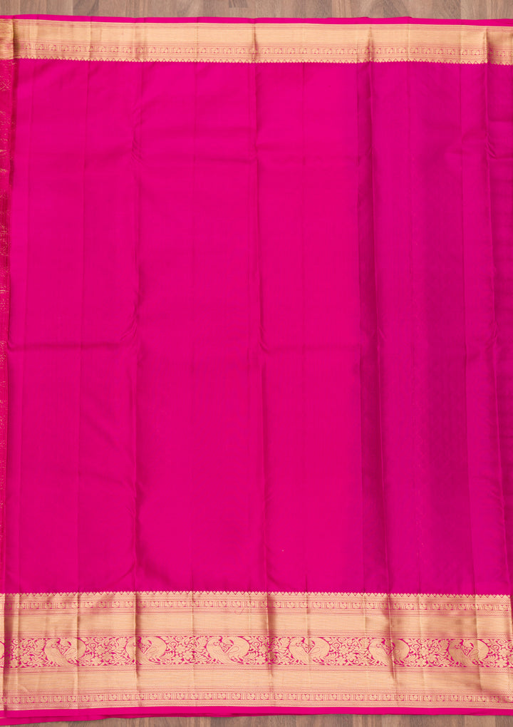 Purple Zariwork Banarasi Pure Silk Saree