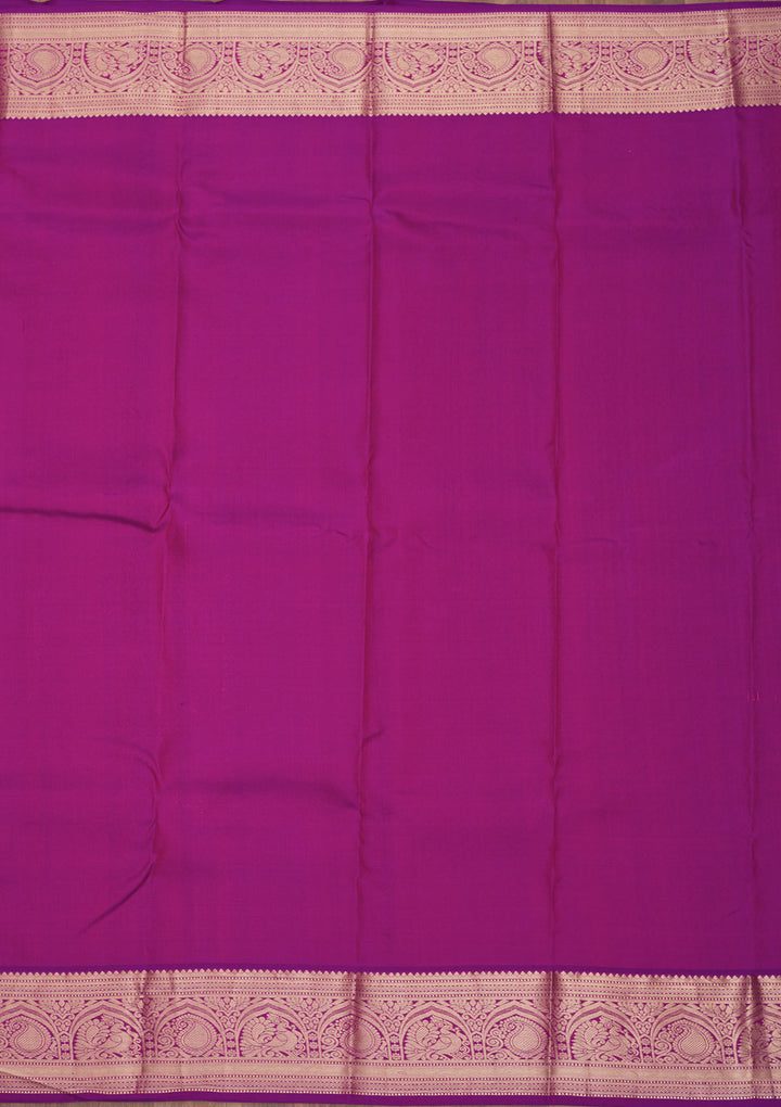 Purple Zariwork Pure Silk Saree