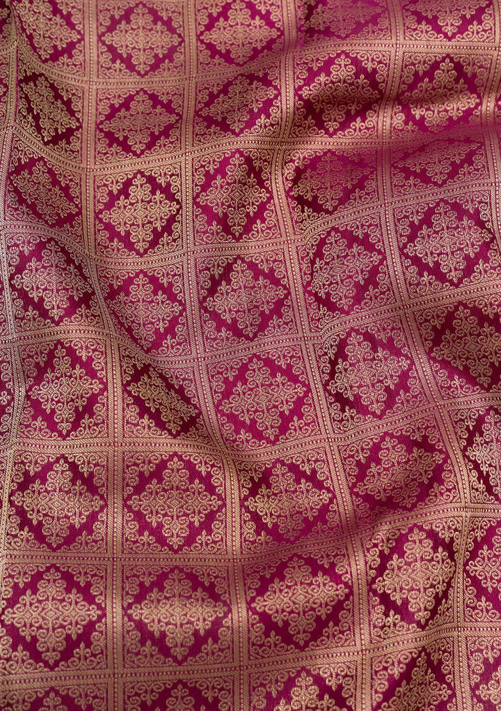 Purple Zariwork Pure Silk Saree