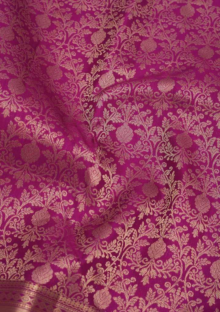 Purple Zariwork Pure Silk Saree