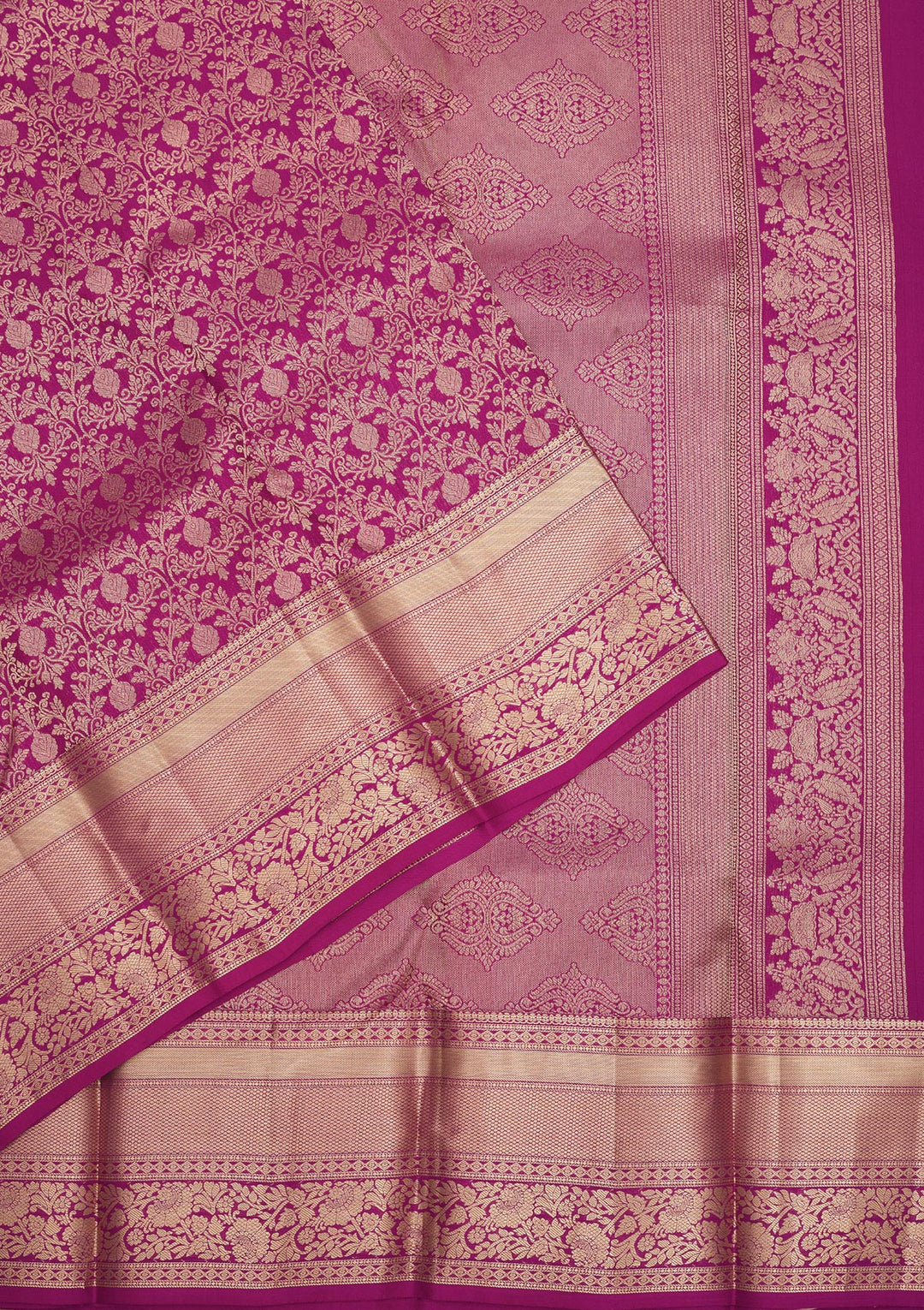 Purple Zariwork Pure Silk Saree