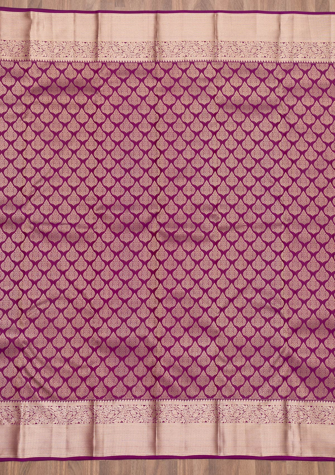 Purple Zariwork Banarasi Pure Silk Saree
