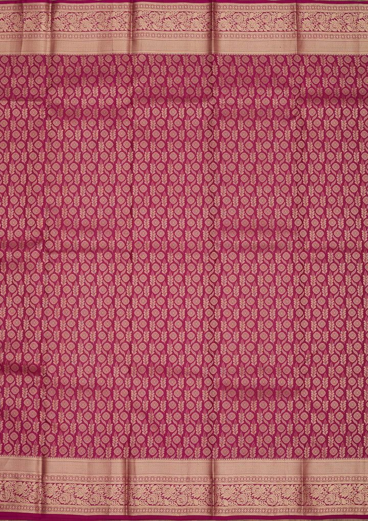 Purple Zariwork Pure Silk Saree