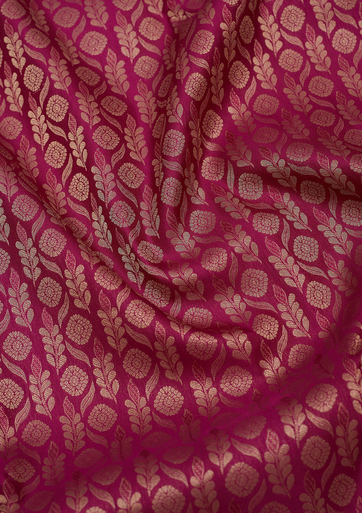 Purple Zariwork Pure Silk Saree