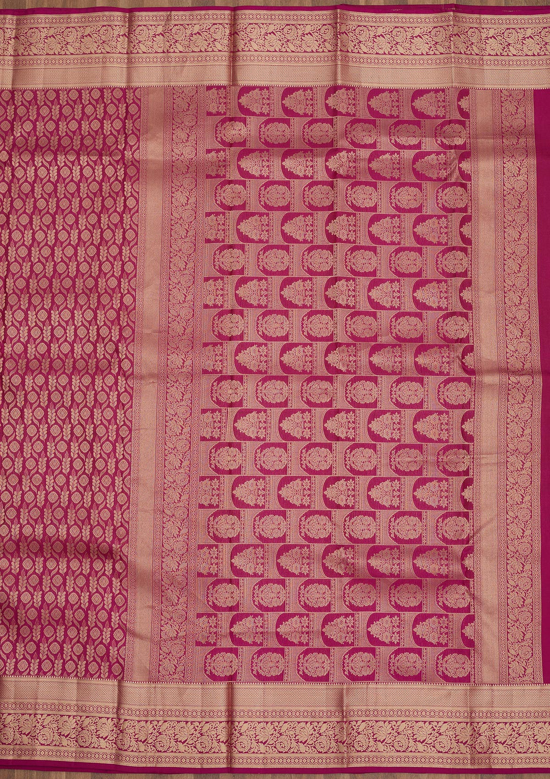 Purple Zariwork Pure Silk Saree