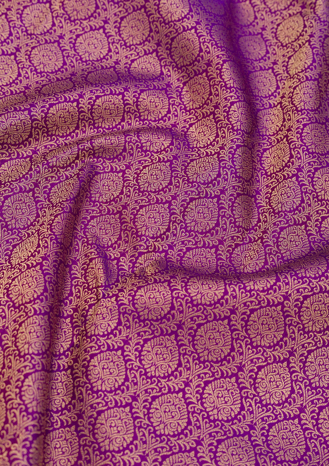 Purple Zariwork Pure Silk Saree