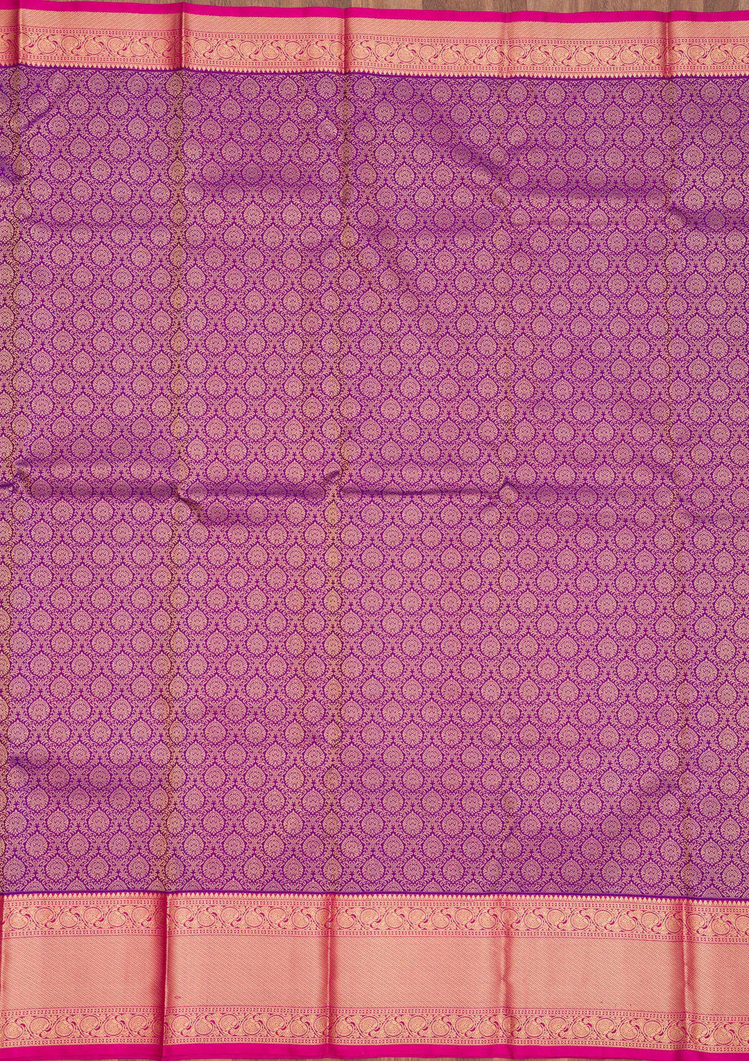 Purple Zariwork Pure Silk Saree