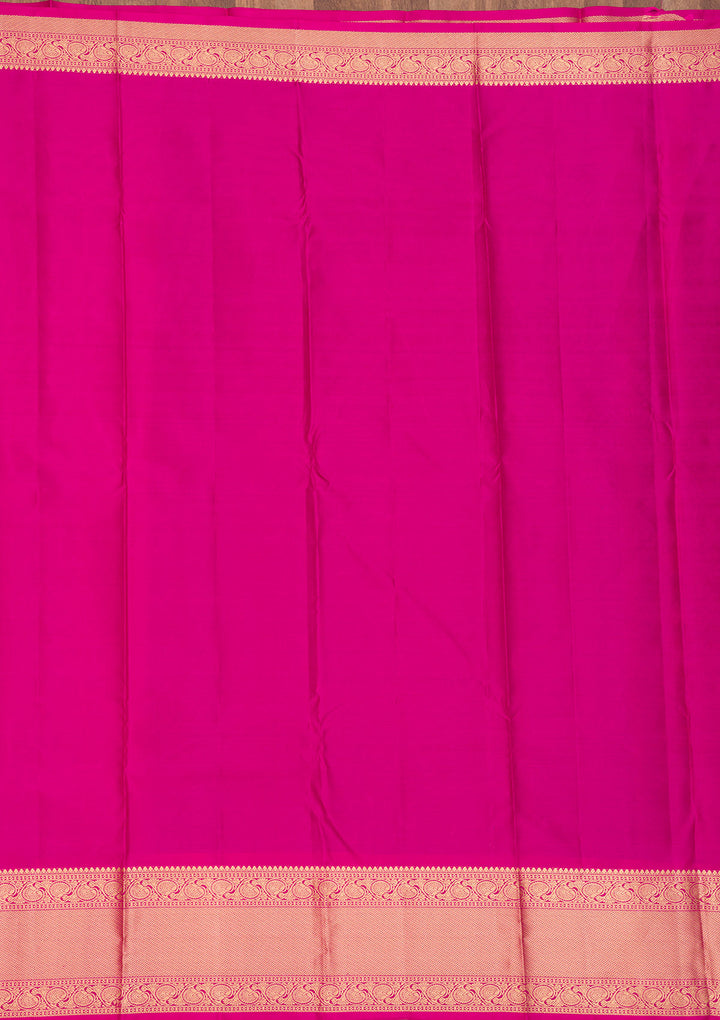 Purple Zariwork Pure Silk Saree