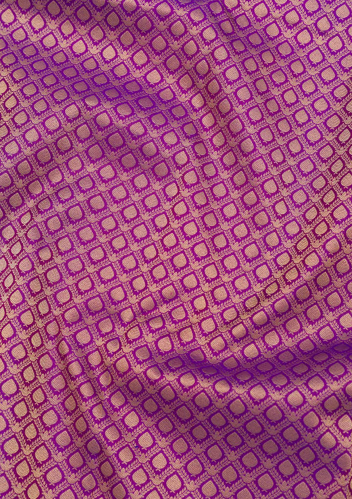 Purple Zariwork Pure Silk Saree