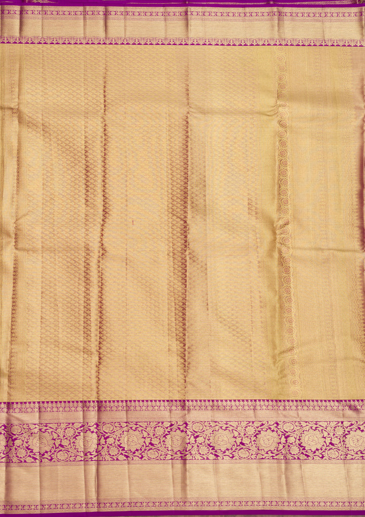 Purple Zariwork Kanjivaram Pure Silk Saree