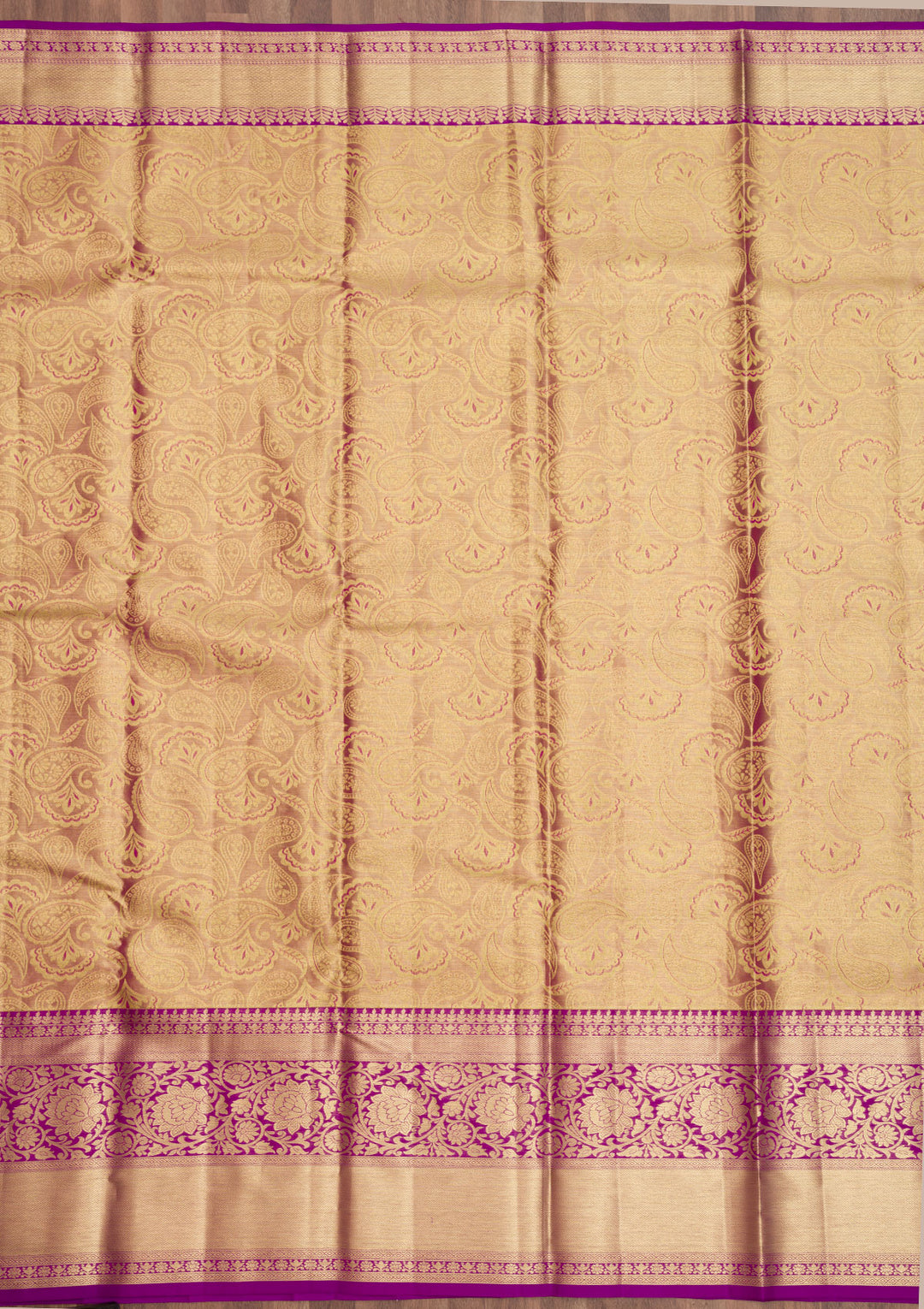 Purple Zariwork Kanjivaram Pure Silk Saree