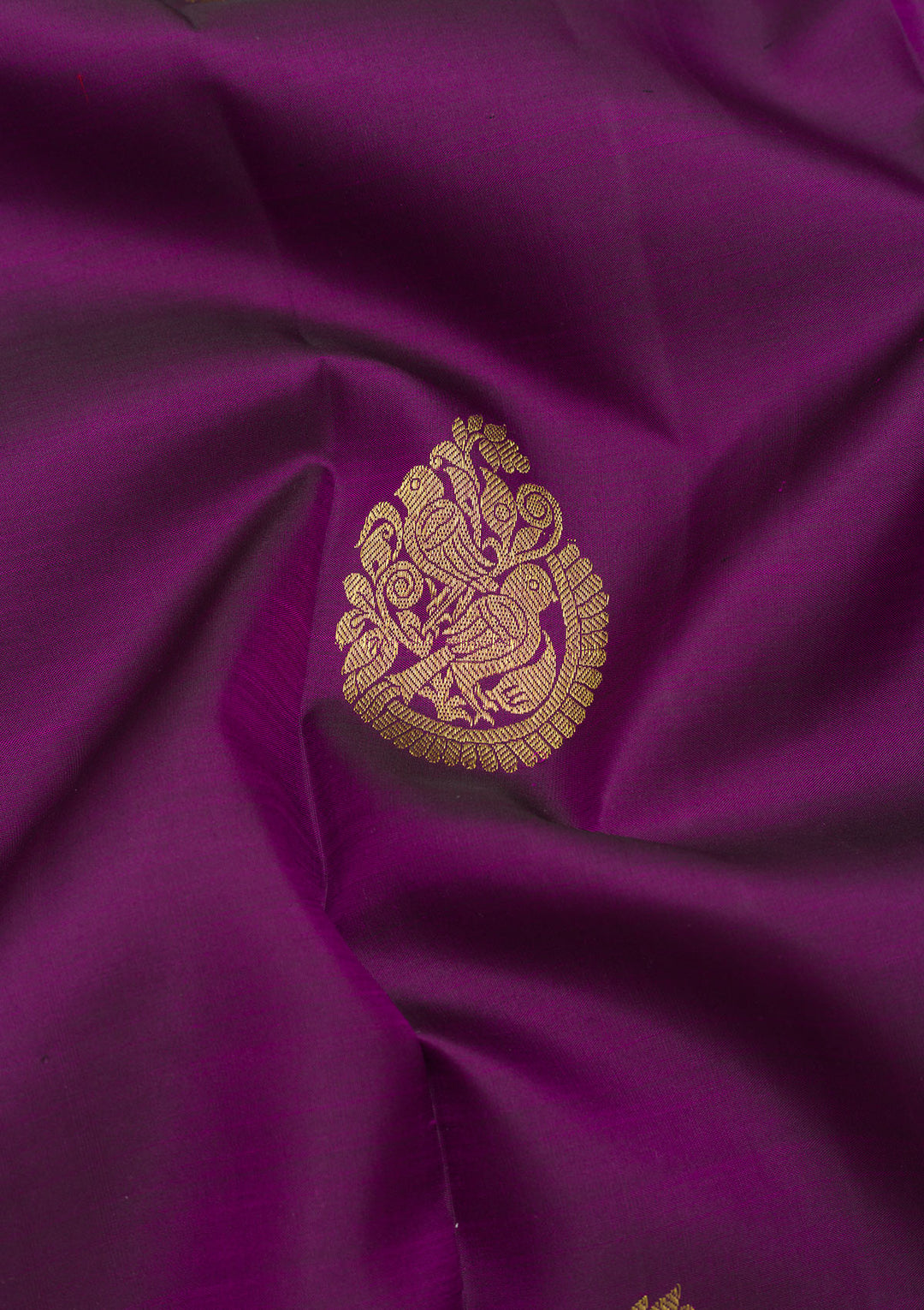 Purple Zariwork Pure Silk Saree