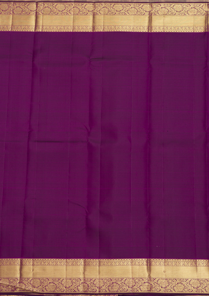 Purple Zariwork Pure Silk Saree