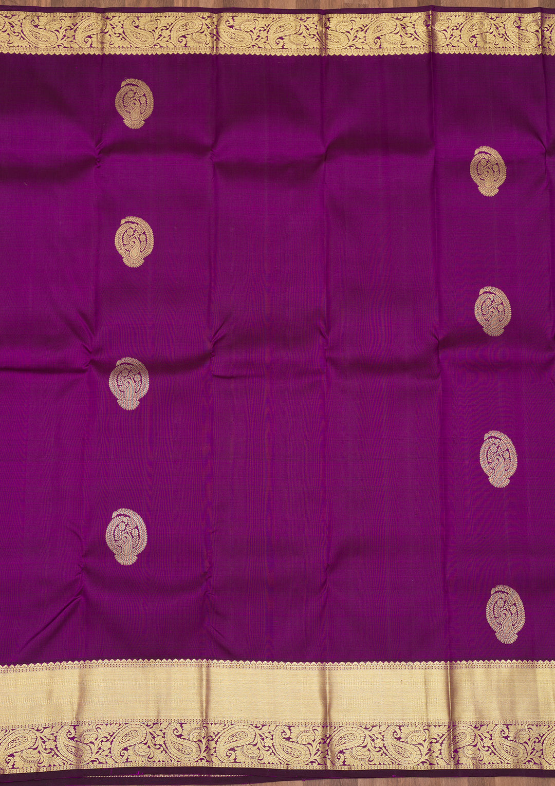 Purple Zariwork Pure Silk Saree