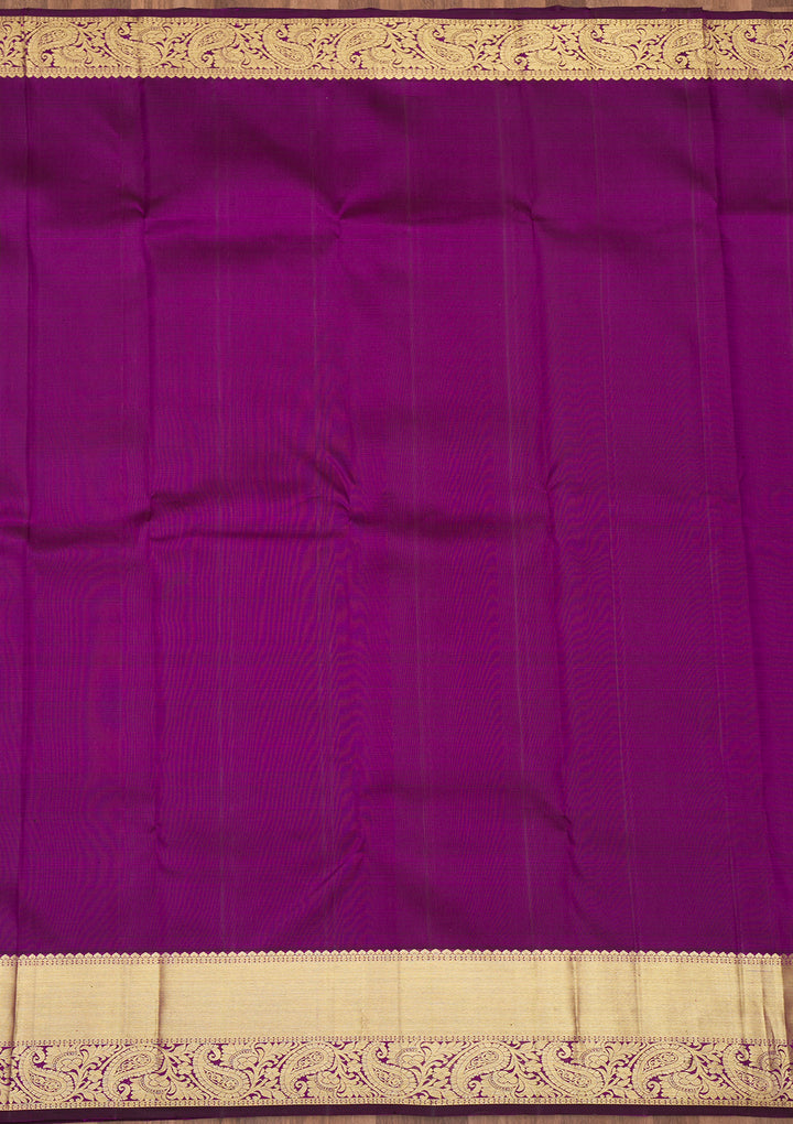 Purple Zariwork Pure Silk Saree