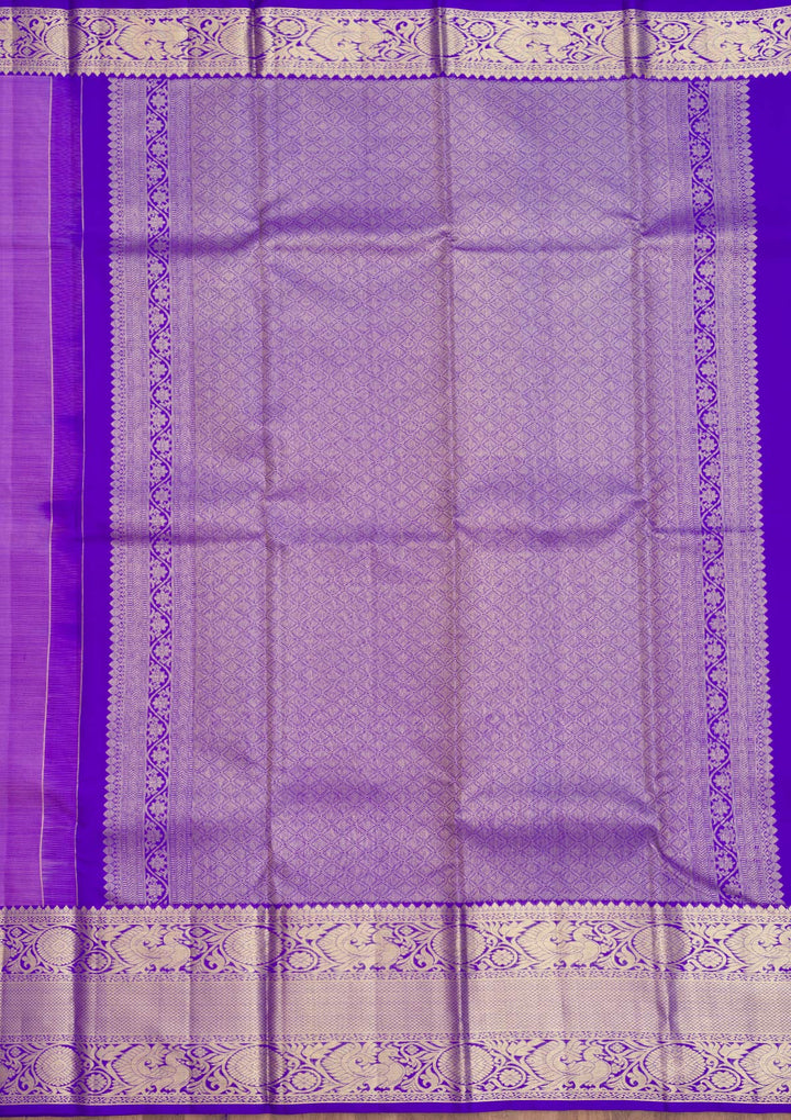 Purple Zariwork Pure Silk Saree