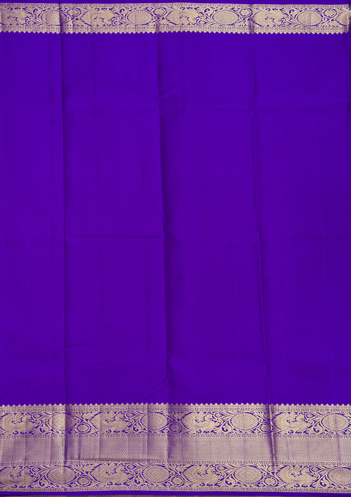 Purple Zariwork Pure Silk Saree