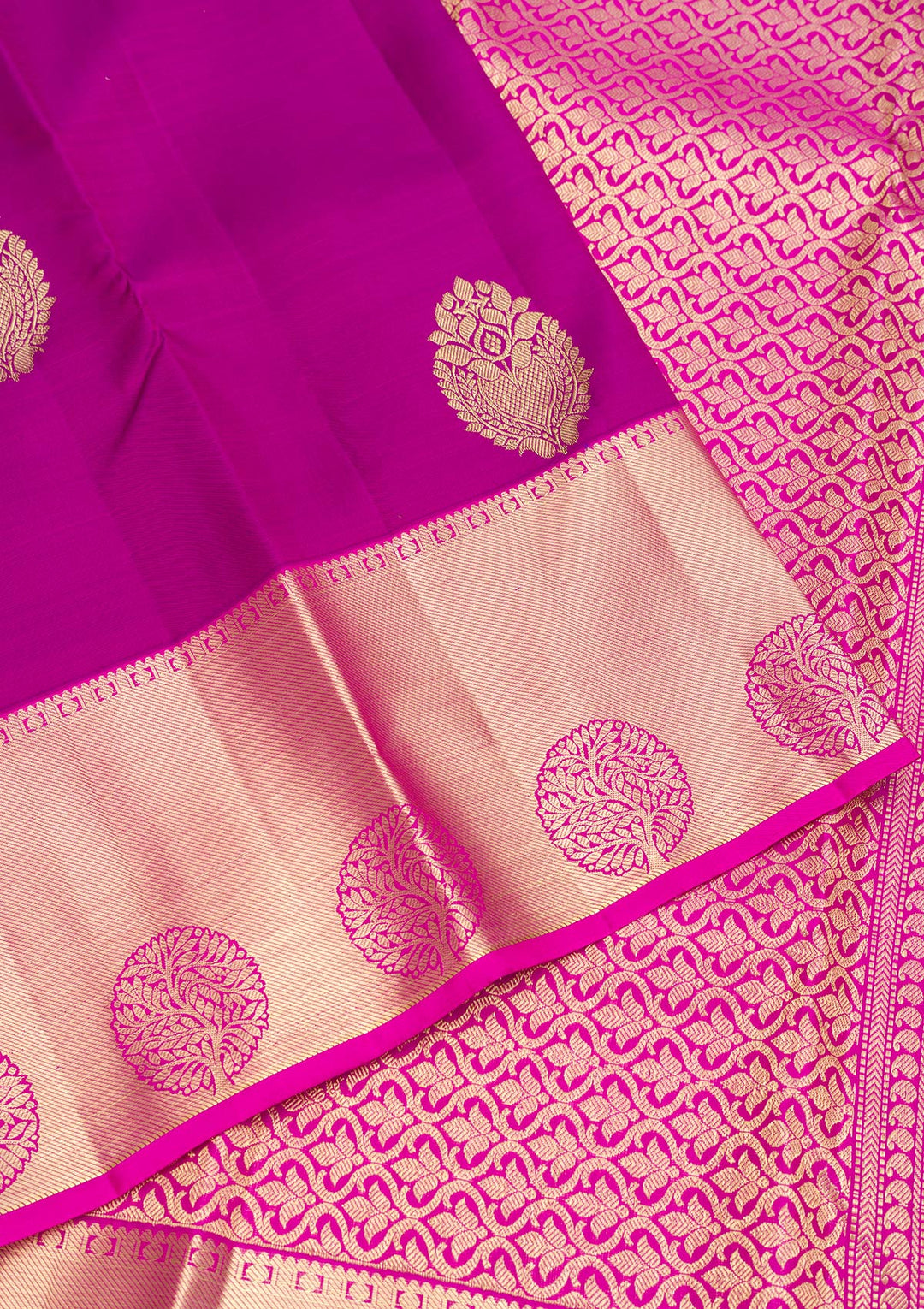 Purple Zariwork Banarasi Pure Silk Saree