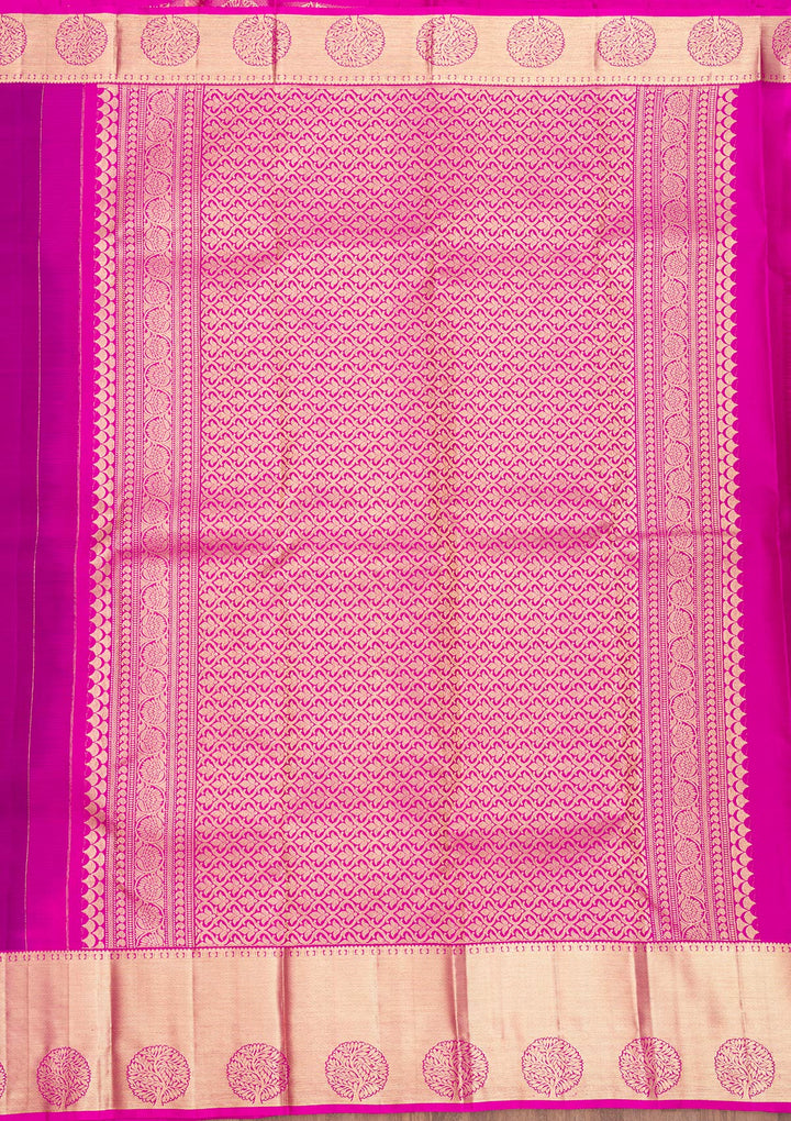 Purple Zariwork Banarasi Pure Silk Saree