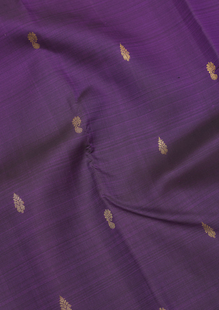 Purple Zariwork Pure Silk Saree