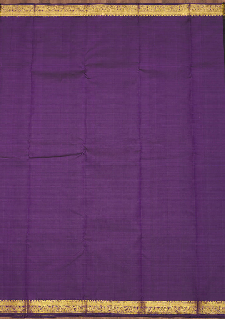 Purple Zariwork Pure Silk Saree