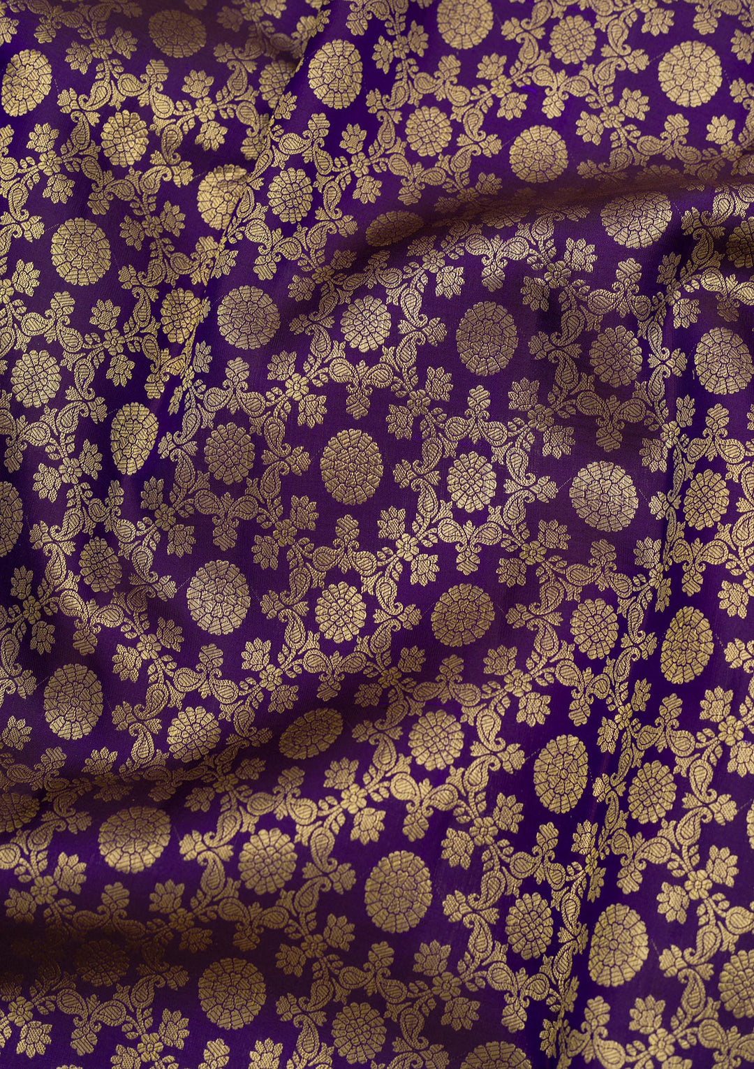 Purple Zariwork Pure Silk Saree