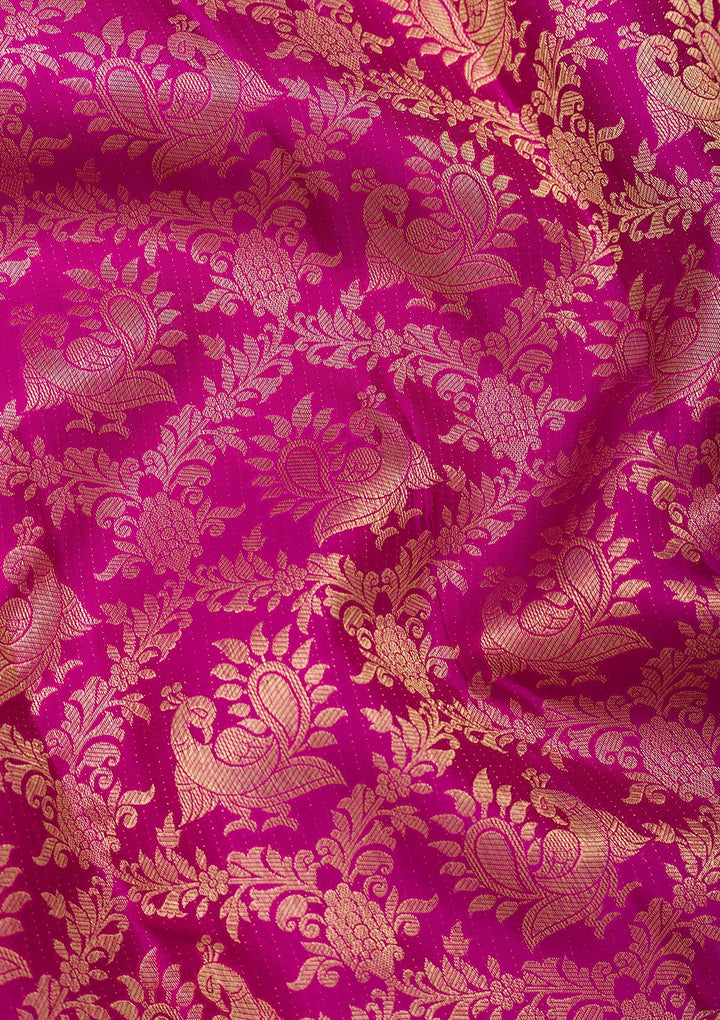 Purple Zariwork Kanjivaram Pure Silk Saree