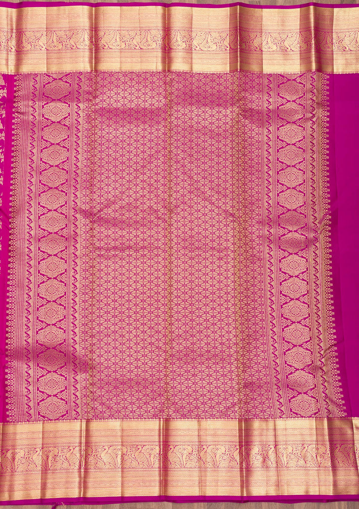 Purple Zariwork Kanjivaram Pure Silk Saree