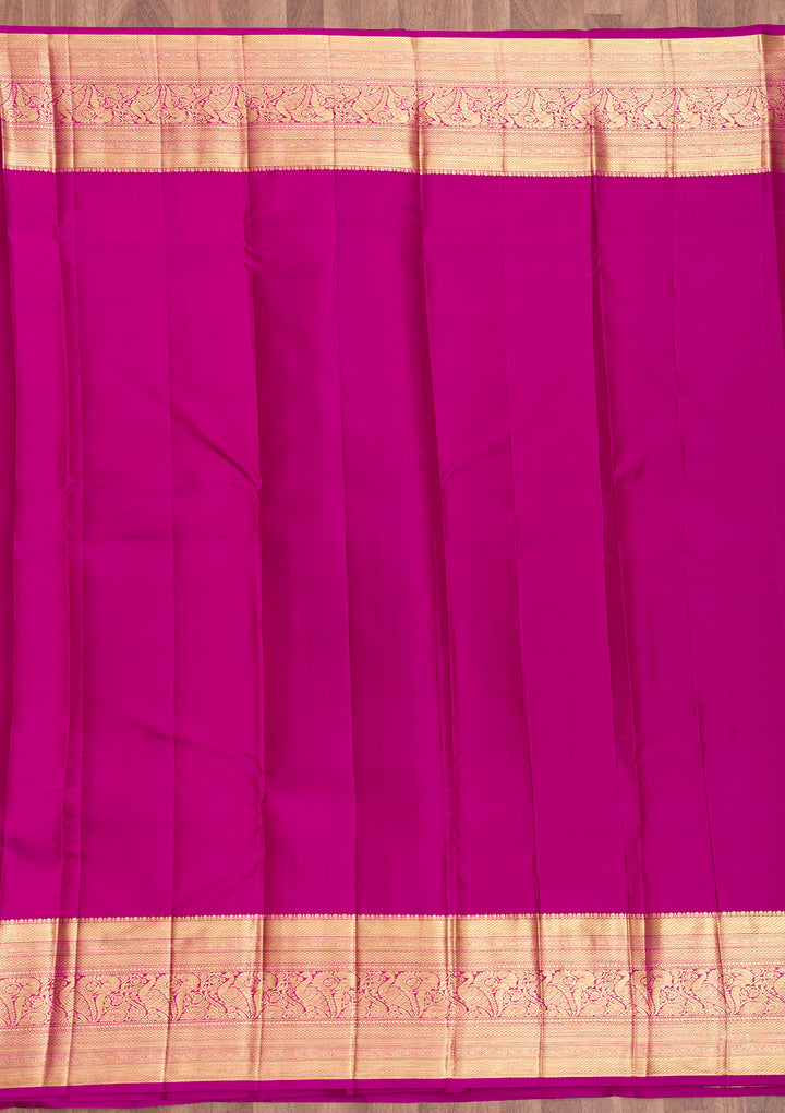 Purple Zariwork Kanjivaram Pure Silk Saree
