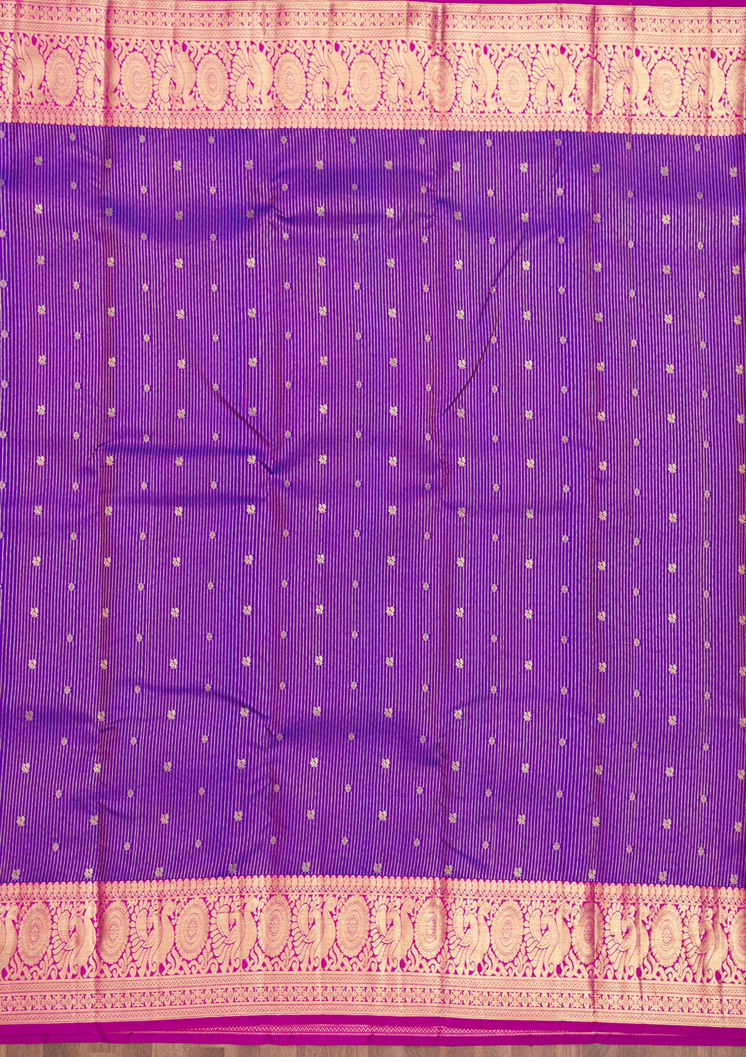 Purple Zariwork Kanjivaram Pure Silk Saree