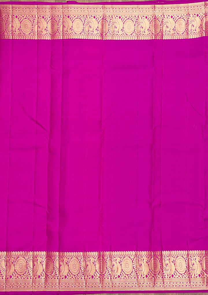 Purple Zariwork Kanjivaram Pure Silk Saree