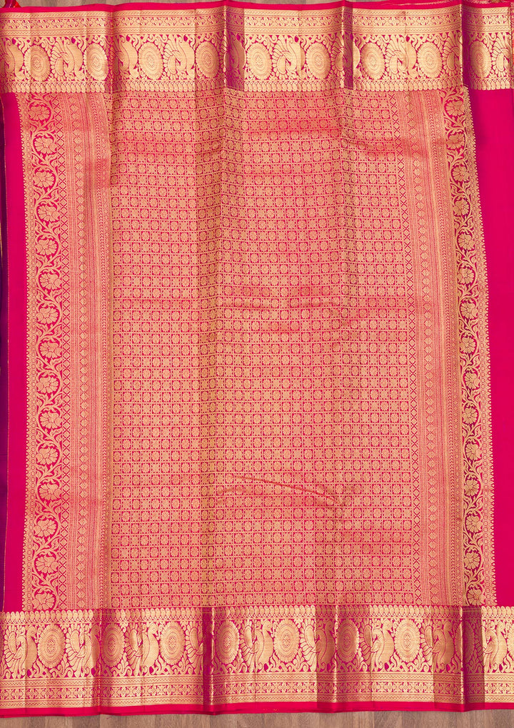 Purple Zariwork Banarasi Pure Silk Saree