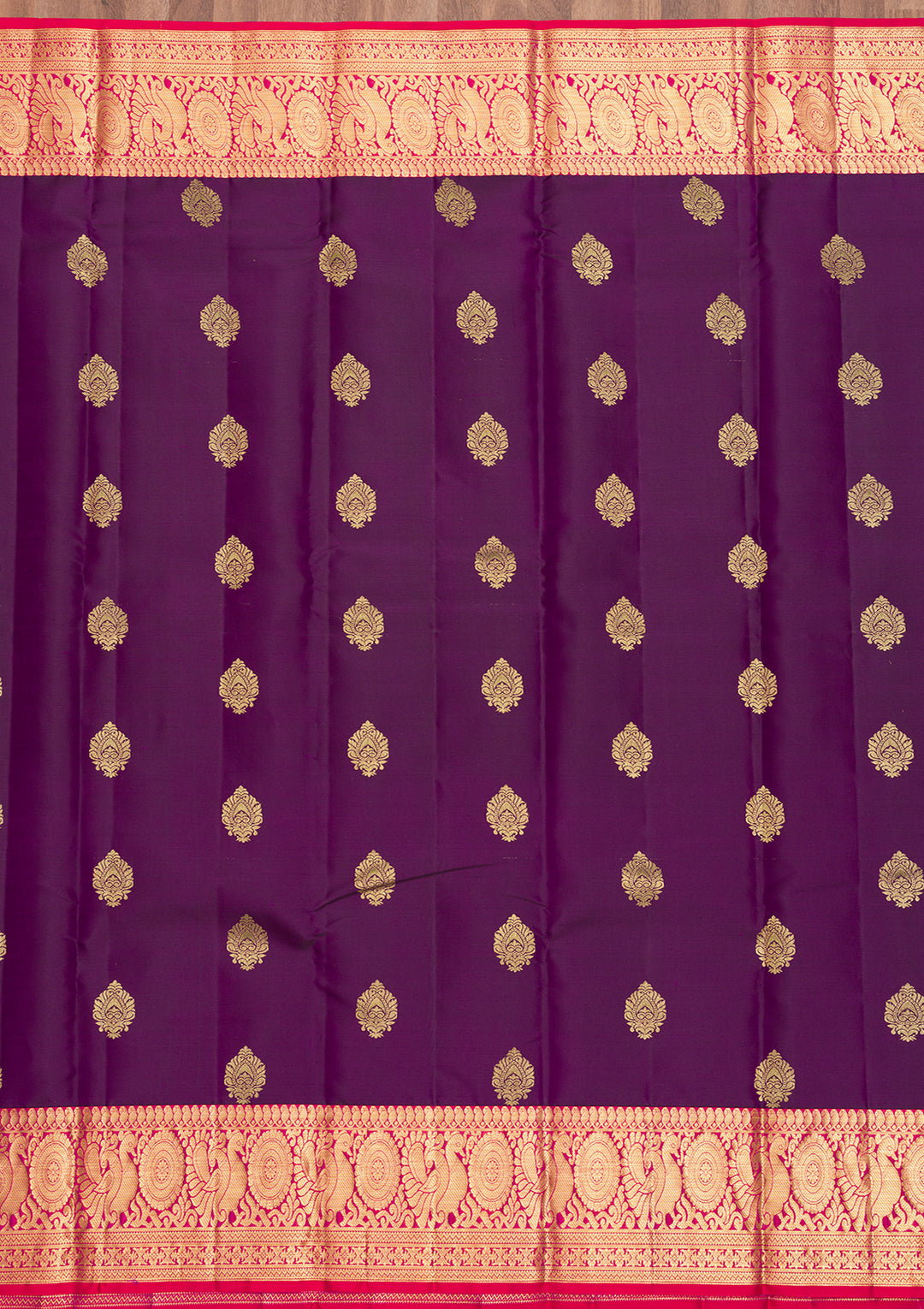 Purple Zariwork Banarasi Pure Silk Saree