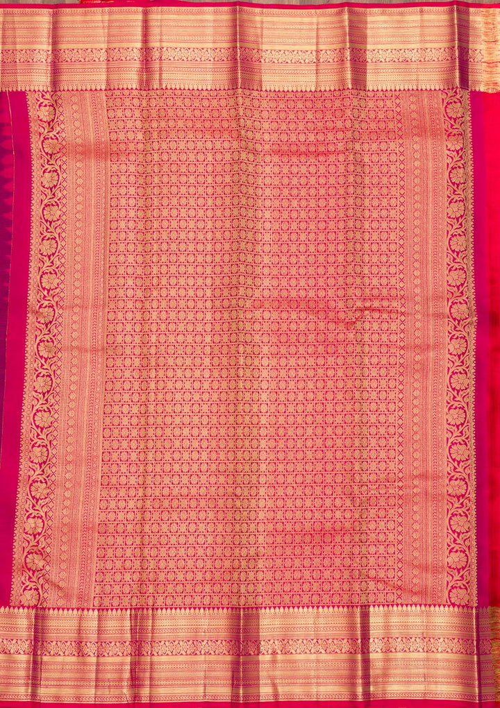 Purple Zariwork Banarasi Pure Silk Saree